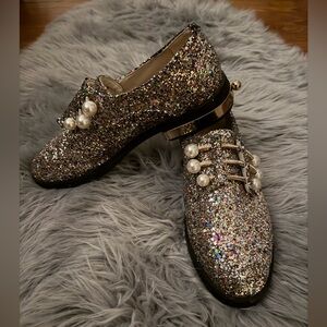 🆕 🇮🇹Real 100% Italian Leather Glitter shoes